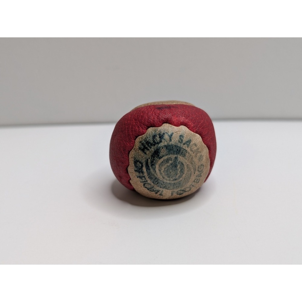 Vintage Original Hacky Sack Official Footbag 80s Hand Made 2-Panel 4151994 READ